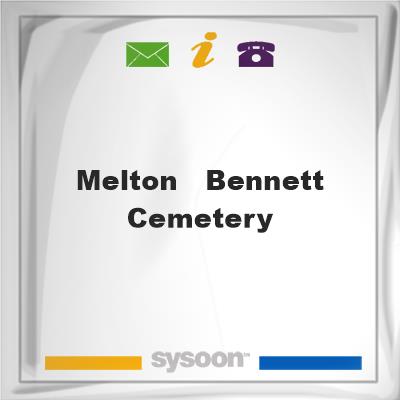 Melton - Bennett Cemetery, Melton - Bennett Cemetery