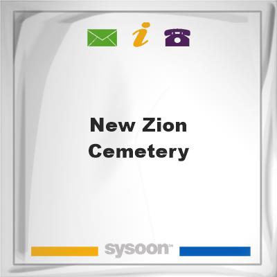New Zion Cemetery, New Zion Cemetery