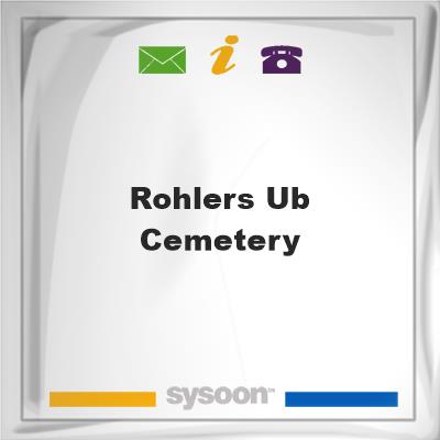 Rohlers UB Cemetery, Rohlers UB Cemetery