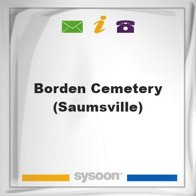 Borden Cemetery (Saumsville), Borden Cemetery (Saumsville)