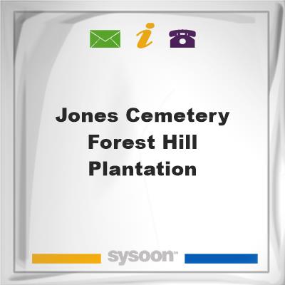 Jones Cemetery, Forest Hill Plantation, Jones Cemetery, Forest Hill Plantation