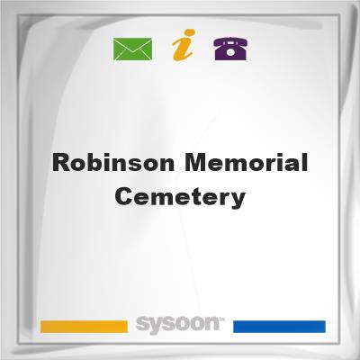 Robinson Memorial CemeteryRobinson Memorial Cemetery on Sysoon