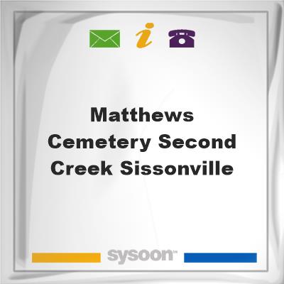 Matthews Cemetery-Second Creek-Sissonville, Matthews Cemetery-Second Creek-Sissonville