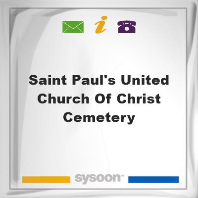Saint Paul's United Church Of Christ Cemetery, Saint Paul's United Church Of Christ Cemetery