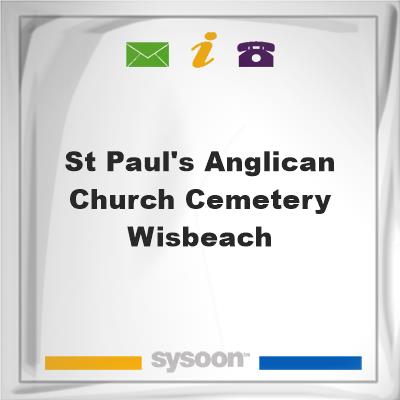 St. Paul's Anglican Church Cemetery, Wisbeach, St. Paul's Anglican Church Cemetery, Wisbeach