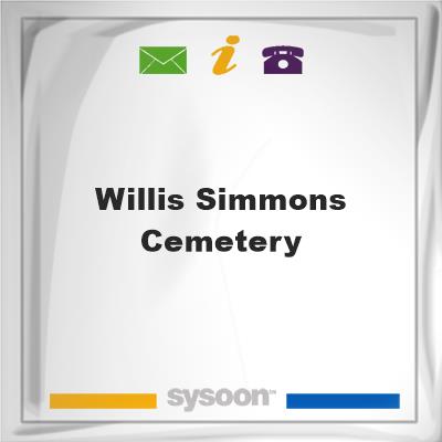 Willis Simmons Cemetery, Willis Simmons Cemetery