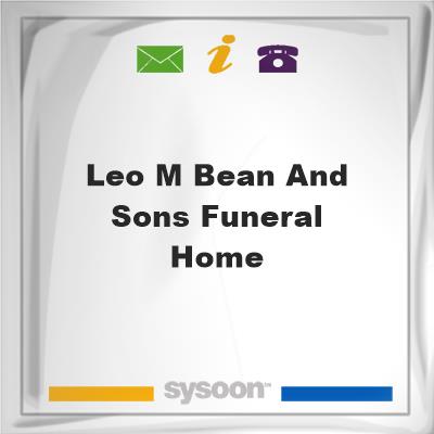Leo M Bean and Sons Funeral HomeLeo M Bean and Sons Funeral Home on Sysoon