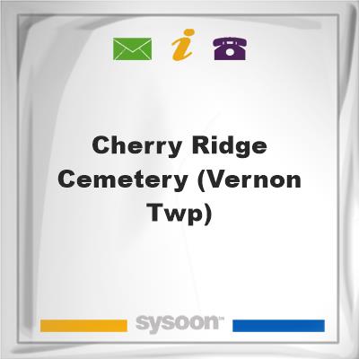Cherry Ridge Cemetery (Vernon Twp), Cherry Ridge Cemetery (Vernon Twp)