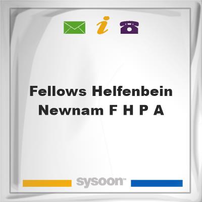 Fellows-Helfenbein & Newnam F H P A, Fellows-Helfenbein & Newnam F H P A