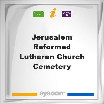 Jerusalem Reformed & Lutheran Church Cemetery, Jerusalem Reformed & Lutheran Church Cemetery