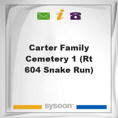Carter Family Cemetery #1 (Rt 604 Snake Run)Carter Family Cemetery #1 (Rt 604 Snake Run) on Sysoon