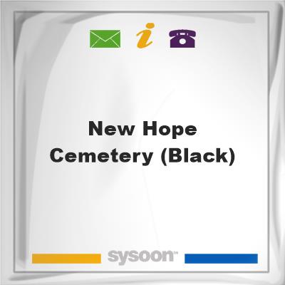 New Hope Cemetery (black)New Hope Cemetery (black) on Sysoon