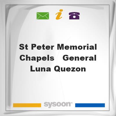 St. Peter Memorial Chapels - General Luna, QuezonSt. Peter Memorial Chapels - General Luna, Quezon on Sysoon