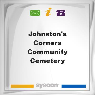 Johnston's Corners Community Cemetery, Johnston's Corners Community Cemetery