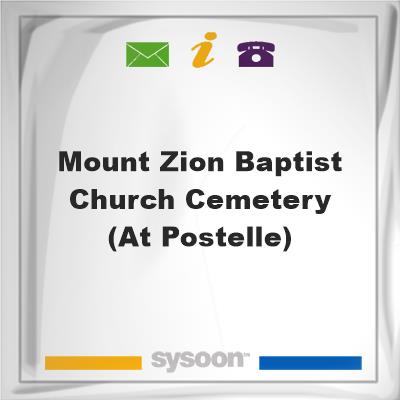Mount Zion Baptist Church Cemetery (at Postelle), Mount Zion Baptist Church Cemetery (at Postelle)