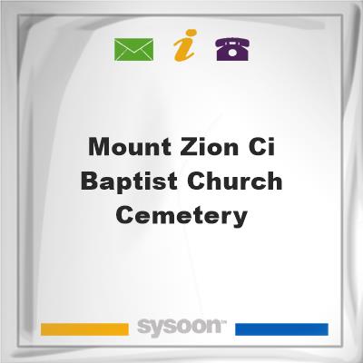 Mount Zion C.I. Baptist Church Cemetery, Mount Zion C.I. Baptist Church Cemetery