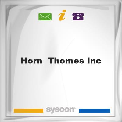 Horn & Thomes Inc.Horn & Thomes Inc. on Sysoon
