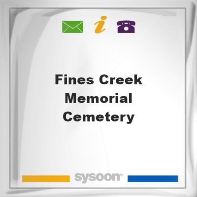 Fines Creek Memorial Cemetery, Fines Creek Memorial Cemetery