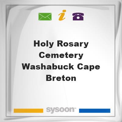 Holy Rosary Cemetery, Washabuck, Cape Breton, Holy Rosary Cemetery, Washabuck, Cape Breton