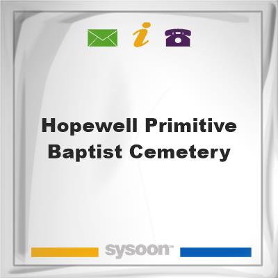 Hopewell Primitive Baptist Cemetery, Hopewell Primitive Baptist Cemetery