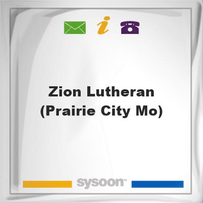 Zion Lutheran (Prairie City, Mo), Zion Lutheran (Prairie City, Mo)