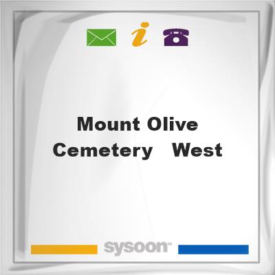 Mount Olive Cemetery - West, Mount Olive Cemetery - West