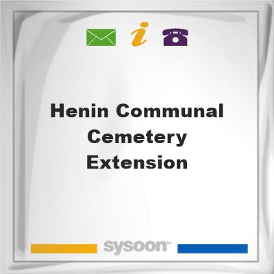 Henin Communal Cemetery ExtensionHenin Communal Cemetery Extension on Sysoon
