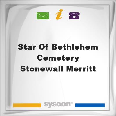 Star Of Bethlehem Cemetery - Stonewall, Merritt, Star Of Bethlehem Cemetery - Stonewall, Merritt