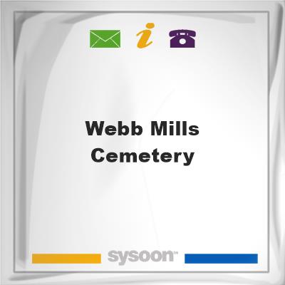Webb Mills Cemetery, Webb Mills Cemetery