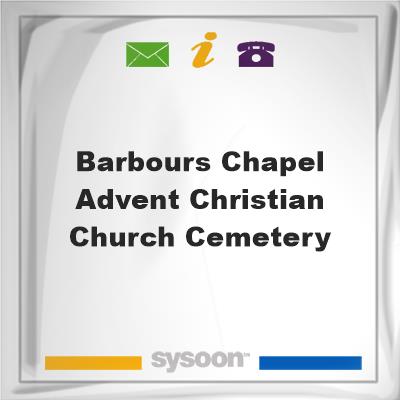 Barbours Chapel Advent Christian Church Cemetery, Barbours Chapel Advent Christian Church Cemetery