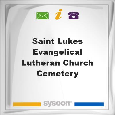 Saint Lukes Evangelical Lutheran Church Cemetery, Saint Lukes Evangelical Lutheran Church Cemetery