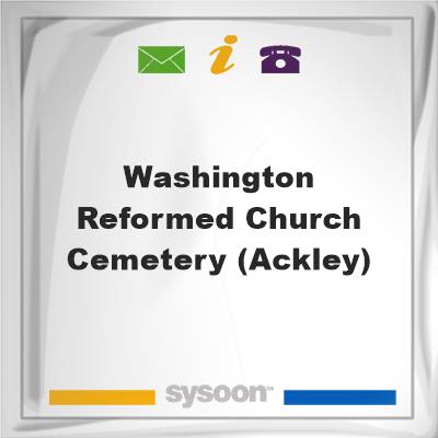 Washington Reformed Church Cemetery (Ackley), Washington Reformed Church Cemetery (Ackley)