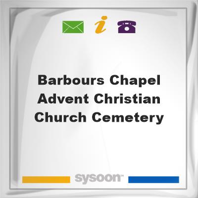 Barbours Chapel Advent Christian Church CemeteryBarbours Chapel Advent Christian Church Cemetery on Sysoon