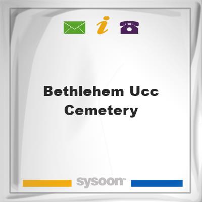Bethlehem UCC Cemetery, Bethlehem UCC Cemetery