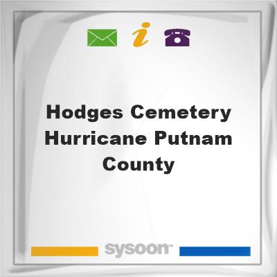 Hodges Cemetery Hurricane Putnam County, Hodges Cemetery Hurricane Putnam County