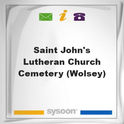 Saint John's Lutheran Church Cemetery (Wolsey), Saint John's Lutheran Church Cemetery (Wolsey)