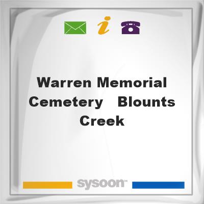 Warren Memorial Cemetery - Blounts Creek, Warren Memorial Cemetery - Blounts Creek