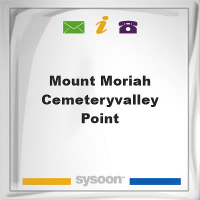 Mount Moriah Cemetery,Valley Point, Mount Moriah Cemetery,Valley Point