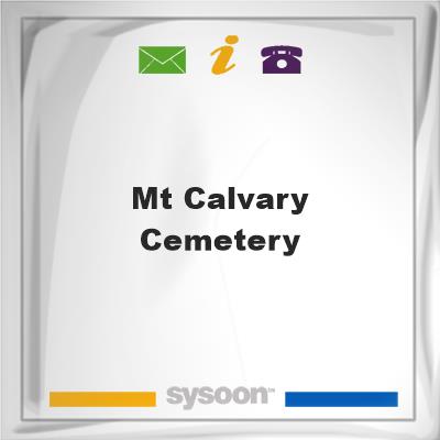 Mt. Calvary Cemetery, Mt. Calvary Cemetery