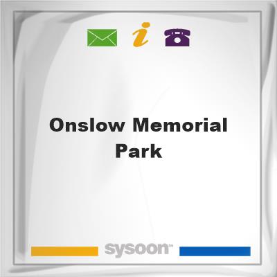 Onslow Memorial Park, Onslow Memorial Park