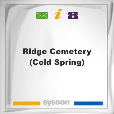Ridge Cemetery (Cold Spring), Ridge Cemetery (Cold Spring)