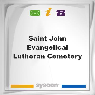 Saint John Evangelical Lutheran Cemetery, Saint John Evangelical Lutheran Cemetery