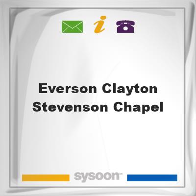 Everson-Clayton-Stevenson ChapelEverson-Clayton-Stevenson Chapel on Sysoon