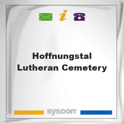 Hoffnungstal Lutheran Cemetery, Hoffnungstal Lutheran Cemetery