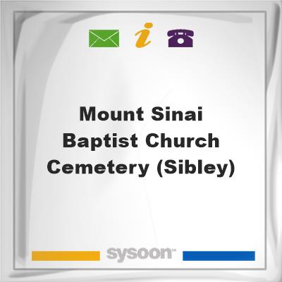 Mount Sinai Baptist Church Cemetery (Sibley), Mount Sinai Baptist Church Cemetery (Sibley)