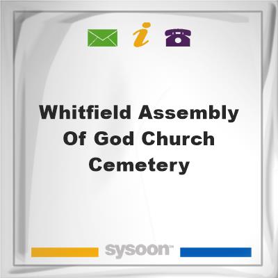 Whitfield Assembly of God Church Cemetery, Whitfield Assembly of God Church Cemetery