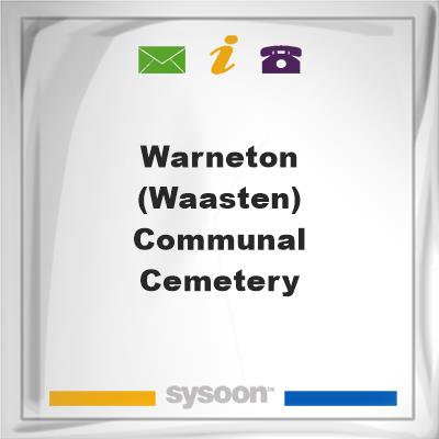Warneton (Waasten) Communal CemeteryWarneton (Waasten) Communal Cemetery on Sysoon