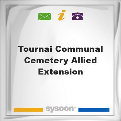 Tournai Communal Cemetery Allied Extension, Tournai Communal Cemetery Allied Extension