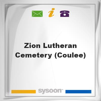 Zion Lutheran Cemetery (Coulee), Zion Lutheran Cemetery (Coulee)