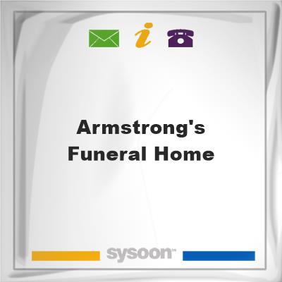 Armstrong's Funeral HomeArmstrong's Funeral Home on Sysoon